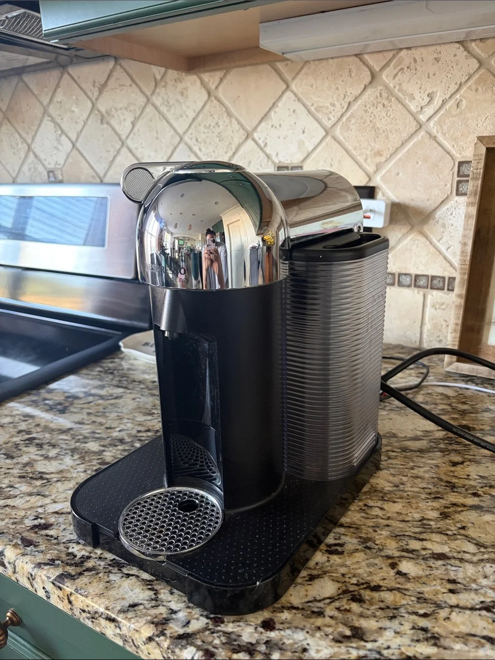 Nespresso Espresso Machine - Black with Chrome Accents